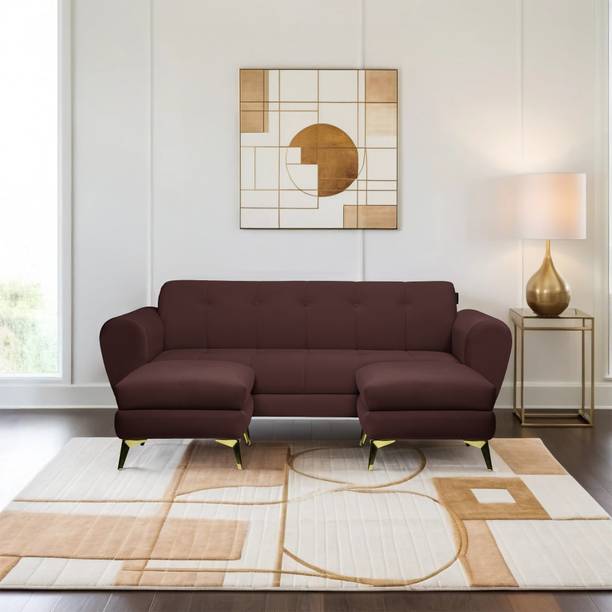 Seventh Heaven Milan Icon 5 Seater Sofa Set , Plush Sue...