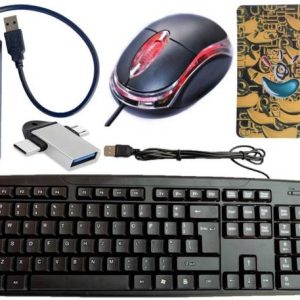 ANJO Wired Keyboard-LED Mouse-Pad-USB Hub 3.0-2 in 1 OT...