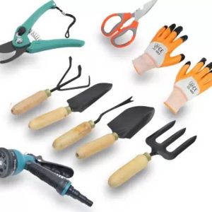 AGT 9 Pcs Gardening Tool Set with Wooden Handle,Quality...
