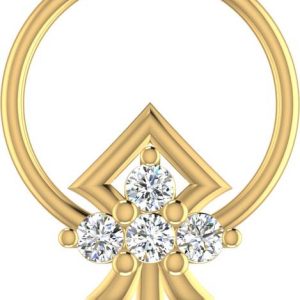 avsar Srishti 18kt Diamond Yellow Gold Nose Wire