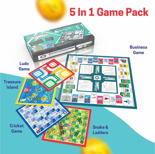 Aditi Toys Business Game With Plastic Money & Coin,5 Bo...