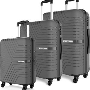 Safari Hard Body Set of 3 Luggage 4 Wheels - Magnum Zeno Set o...
