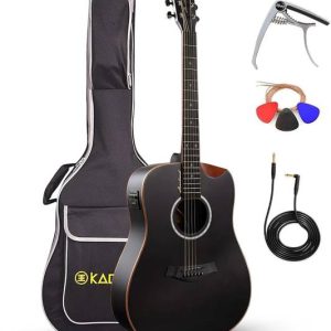 KADENCE SH-04N Semi-acoustic Guitar Spruce Wood Rosewoo...
