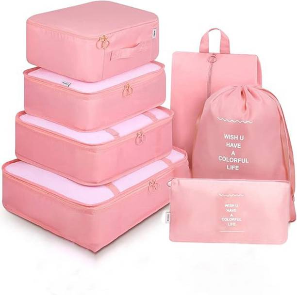 Naitrafall 7 Set Travel Organizer Bag 3 Packing Cubes 3...