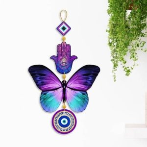 Sapna Enterprises Blue butterfly wall hanging