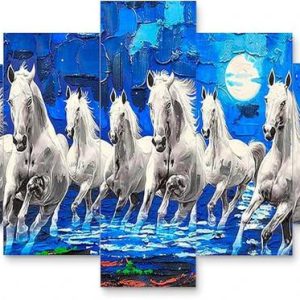 Art RJ14 Dhaba Set of Five Framed Painting for Wall Dec...