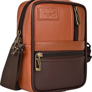 Pramadda Pure Luxury Tan Men Sling Bag Benjamin Elegant Sling Bag For Men an...