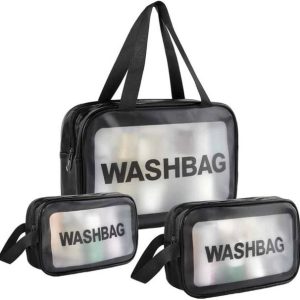 Clotheir Cosmetic Bag Pouch Transparent Pvc Wash Bag (P...