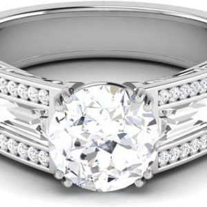 avsar R-3791 14kt Cubic Zirconia White Gold ring