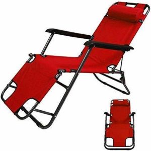 BLAPOXE Lounge Chair with Arm Rest Aluminum Folding Sli...