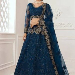 legecyethinc Embroidered Semi Stitched Lehenga Choli