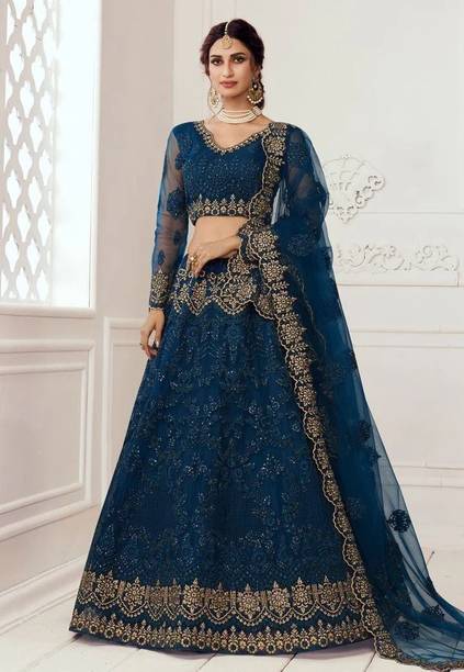 legecyethinc Embroidered Semi Stitched Lehenga Choli