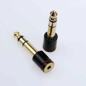 fdealz 2 Pieces of 6.35mm 1/4" Male Plug to 3.5mm 1/8" ...