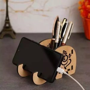 SAMWAX 2 Compartments Wood Wooden