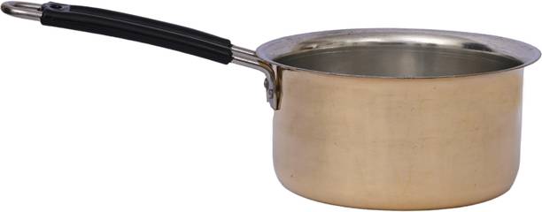 Gyarsilal's Brass Pital Sauce Tea Pan with Handle 1.25 ...