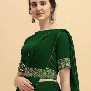Saraswati Fab Embellished Bollywood Georgette, Chiffon Saree