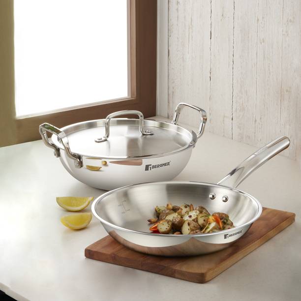 BERGNER Tripro Triply Stainless Steel 3 pcs Induction B...