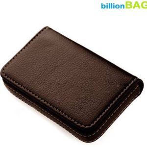 billionBAG Soft Brown Leather Waterproof Business Visiting 15 Card...