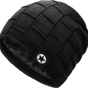 AlexVyan Checkered, Solid Beanie