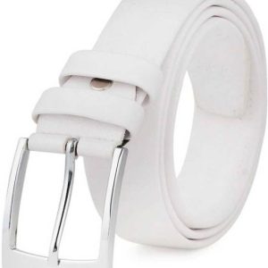 KAEZRI Men White Texas Leatherite Belt