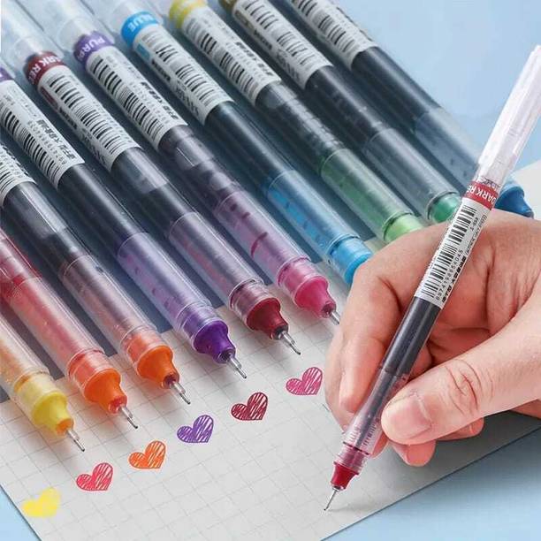 AAHANSTATIONERS LIQUID INK ROLLER BALL PENS QUICK DRYIN...