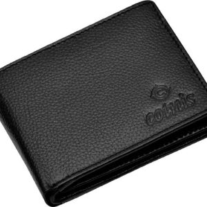 Cotnis Men & Women Trendy, Formal, Travel Black Genuine Leathe...