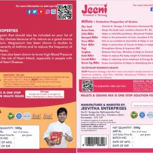 Jeeni Combo pack of Millet Traditional Mix Adult 500g a...