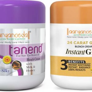 Aaryanveda Gold Bleach 400g & Tanend Cream Tan Removal ...