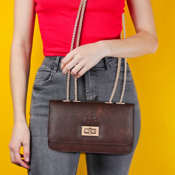 Pramadda Pure Luxury Brown Women Sling Bag Stylish Sling Bag For Women Leath...