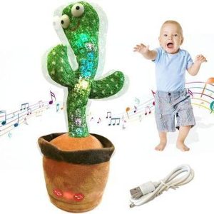 AS TRADERS Dancing Cactus Toy, Talking Repeat Singing S...
