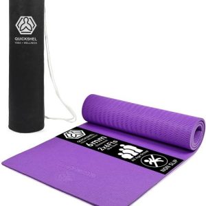 QUICKSHELE EVA Yoga Gym Exercise 6mm Yoga Mat for Men W...