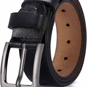 ZORO Men Party, Formal, Casual Black Genuine Leather Belt
