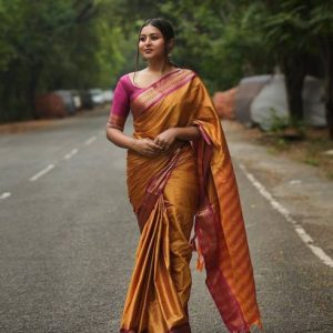 Fashion Club Collection Woven Bollywood Cotton Silk Saree