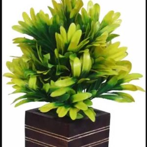 zonezer Artificial bonsai With Wooden Square Pot for Ho...