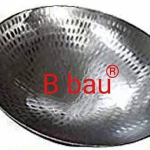 B bau ® Iron Kadai Lokhand Loha Kadhai Hand Hammered He...
