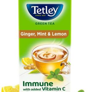 Tetley Immune with Added Vitamin C Ginger, Mint, Lemon ...