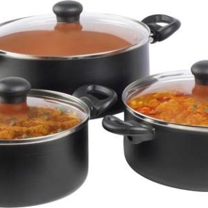 Kreme Casserole 2.5L + 3.5L + 4.5L Induction Bottom Non...