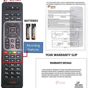 Airtel 100% Original HD Recording Universal (Works With...