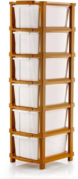 J K INTERNATIONAL 6 Compartments Plastic Multipurpose D...