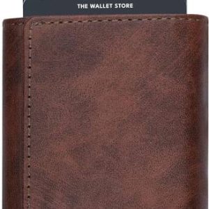 thewalletstore Men Casual Brown Artificial Leather RFID Wallet