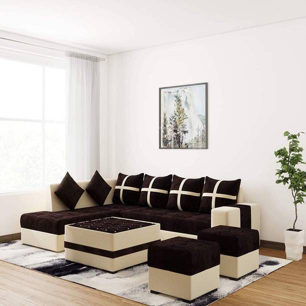Cosyfeel 8 Seater Sofa Set 2 Ottoman 6 pillow With Coff...