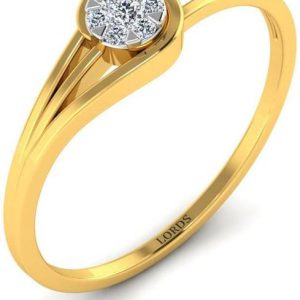 LORDS JEWELS Dancing Sunrise Diamond Ring 18kt Diamond ...