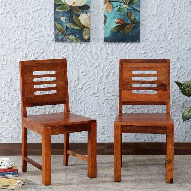 Vinod Furniture Solid Sheesham Wood Set Of 2 Dining Cha...