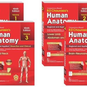 B D CHAURASIA'S HUMAN ANATOMY 9th Ed, 4 Volume Set (PB ...