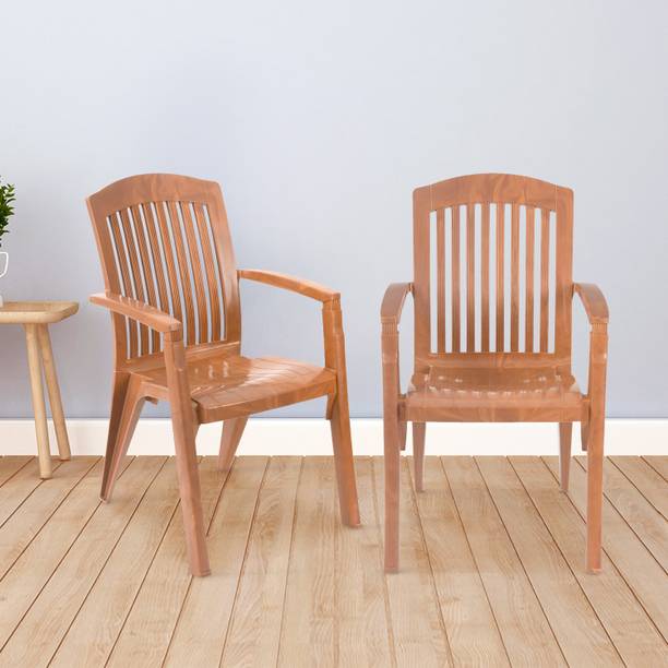 Nilkamal Mid Back Chair with Arm HERITAGE|Stackable Cha...