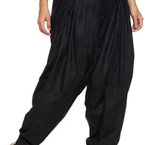 NEZUP Pure Cotton Solid Women ["Black"] Salwar