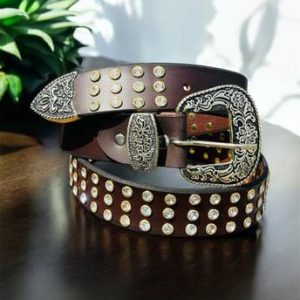 ROYAL CKIN Men Casual, Party, Evening Brown Genuine Leather Belt