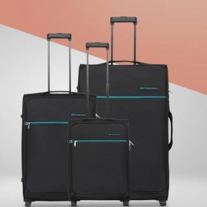 METRONAUT Soft Body Set of 3 Luggage 2 Wheels - Advantage Combo S...