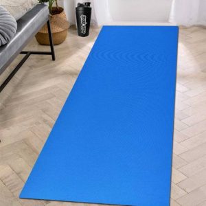 EXOTICE Blue Rubber Yoga Mat 4MM Thickness 4 mm Yoga Ma...