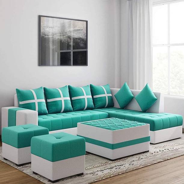 COUCHPOTATO RHS Premium Quality Velvet Fabric 3 + 2 + 2...